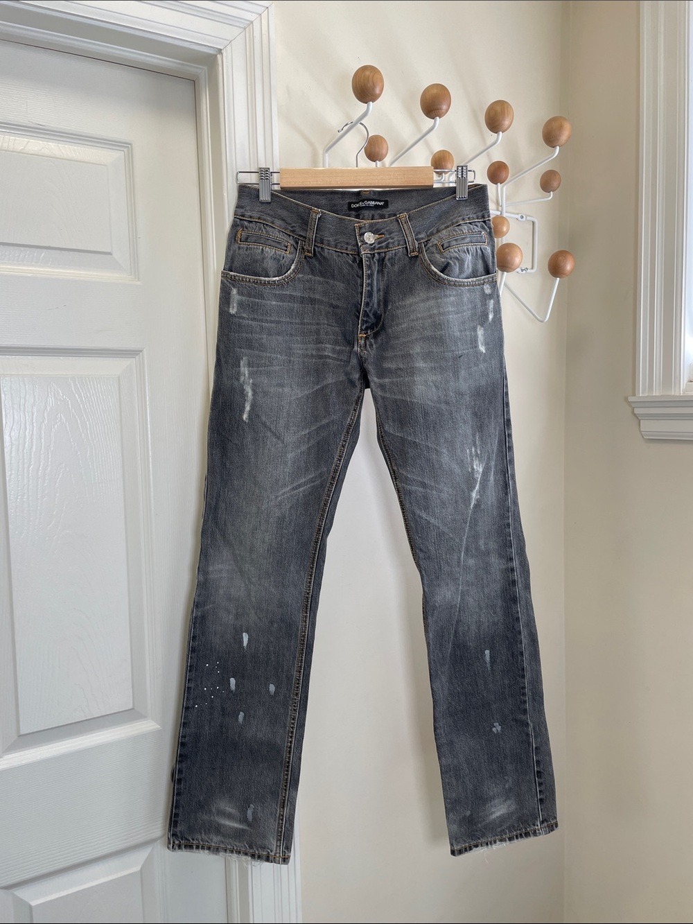 Dolce & Gabbana - Straight Legged Denim Jeans - Grey - 52 or 30